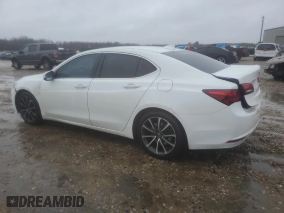 2015 Acura TLX V6 Tech with VIN 19UUB2F57FA024374, listed as a Copart auction lot 45148025 with 128,945 mi miles and Salvage Title. Bid and sale history available at carsss.com. Image 2.