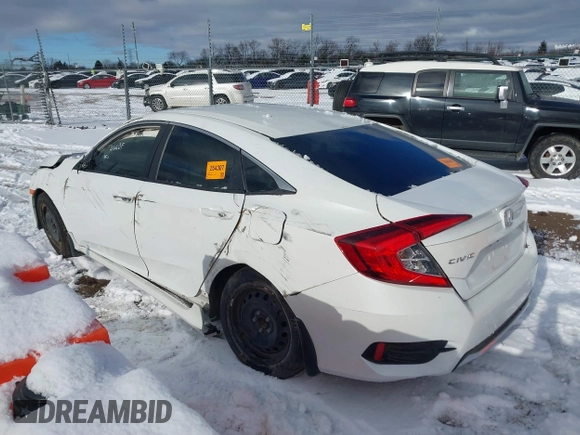 2020 Honda Civic LX with VIN 2HGFC2F68LH529481, listed as a IAAI auction lot 41163997 with Not Provided miles and . Bid and sale history available at DreamBid. Image 3.