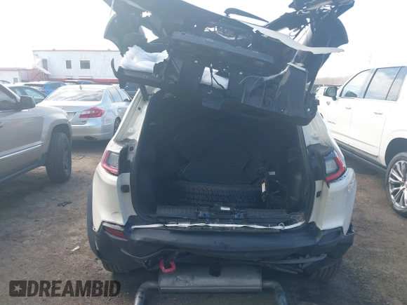 2019 Jeep Cherokee Trailhawk Elite with VIN 1C4PJMBX4KD207368, listed as a IAAI auction lot 41898251 with 49,847 mi miles. Bid and sale history available at carsss.com. Image 16.