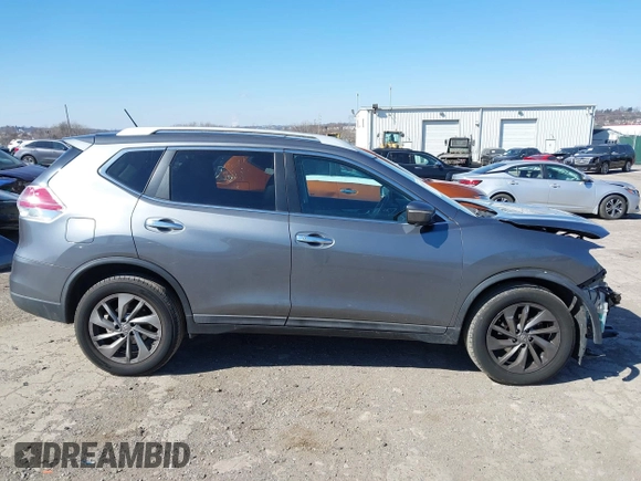 2015 Nissan Rogue SL with VIN 5N1AT2MVXFC862531, listed as a IAAI auction lot 41671922 with 135,637 mi miles. Bid and sale history available at carsss.com. Image 14.