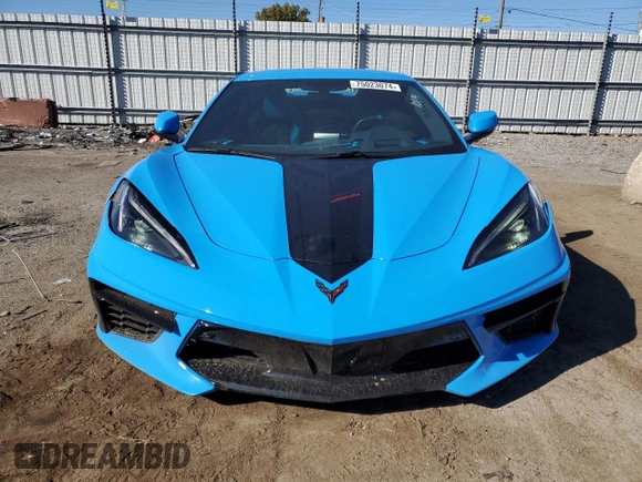 2022 Chevrolet Corvette 3LT with VIN 1G1YC3D48N5122827, listed as a Copart auction lot 75023074 with 22,424 mi miles and Salvage Title. Bid and sale history available at carsss.com. Image 5.