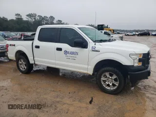 2017 Ford F-150 XL with VIN 1FTEW1EF8HFC06683, listed as a Copart auction lot 87833185 with 206,571 mi miles and Salvage Title. Bid and sale history available at carsss.com. Image 4.