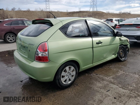 2008 Hyundai Accent GS with VIN KMHCM36C28U097822, listed as a Copart auction lot 49162275 with 83,128 mi miles and Salvage Title. Bid and sale history available at carsss.com. Image 3.