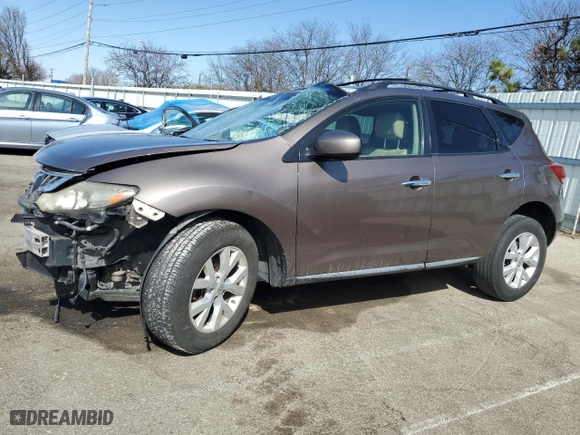 2012 Nissan Murano LE with VIN JN8AZ1MW5CW206418, listed as a Copart auction lot 49522865 with 0 mi miles and Salvage Title. Bid and sale history available at carsss.com. Image 1.