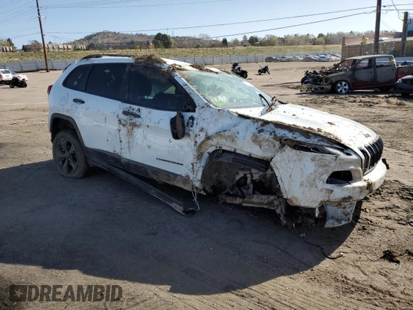 2017 Jeep Cherokee Sport with VIN 1C4PJMAS8HW651453, listed as a Copart auction lot 52410465 with 0 mi miles and Salvage Title. Bid and sale history available at carsss.com. Image 4.