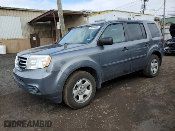 2012 Honda Pilot LX with VIN 5FNYF4H27CB014529, listed as a Copart auction lot 48699935 with 132,563 mi miles and Salvage Title. Bid and sale history available at DreamBid. Image 1.