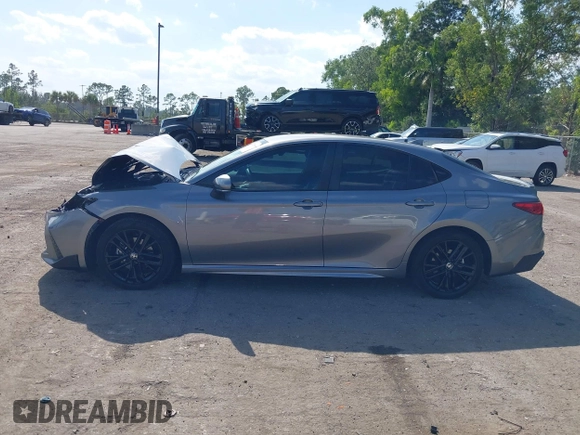 2025 Toyota Camry LE with VIN 4T1DAACK5SU539156, listed as a IAAI auction lot 42054268 with 5,705 mi miles and . Bid and sale history available at DreamBid. Image 15.