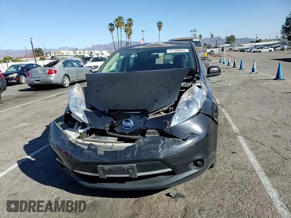 2015 Nissan LEAF SV with VIN 1N4AZ0CPXFC334701, listed as a Copart auction lot 41780655 with 66,335 mi miles and Salvage Title. Bid and sale history available at carsss.com. Image 11.