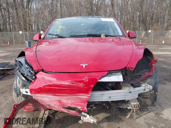2023 Tesla Model Y Long Range with VIN 7SAYGDEE7PF672887, listed as a IAAI auction lot 41744398 with Not Provided miles. Bid and sale history available at carsss.com. Image 11.