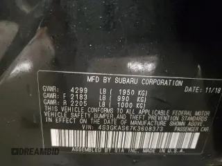 2019 Subaru Impreza Limited with VIN 4S3GKAS67K3608373, listed as a Copart auction lot 49205445 with 55,266 mi miles and Salvage title. Bid and sale history available at DreamBid. Image 14.