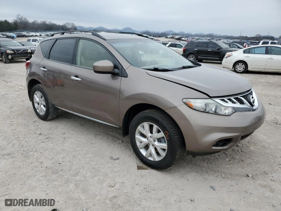 2014 Nissan Murano SV with VIN JN8AZ1MU7EW410333, listed as a Copart auction lot 44053205 with 113,868 mi miles and Salvage Title. Bid and sale history available at carsss.com. Image 4.