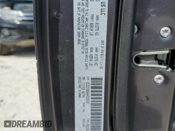 2017 Chrysler 300 S with VIN 2C3CCABG4HH526597, listed as a Copart auction lot 63704984 with 201,492 mi miles and Salvage Title. Bid and sale history available at DreamBid. Image 12.