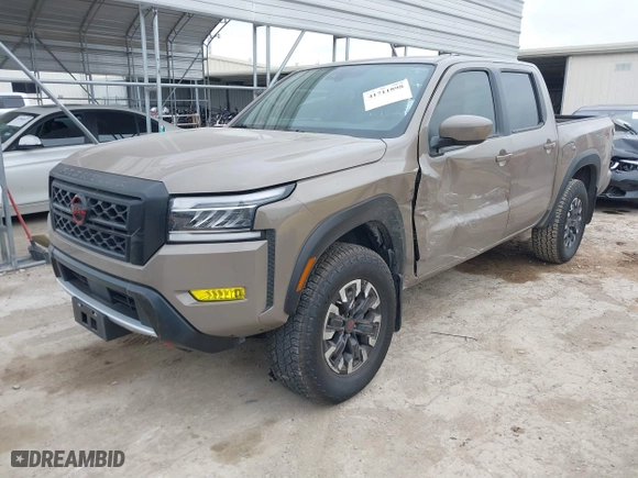 2024 Nissan Frontier PRO-4X with VIN 1N6ED1EK2RN670706, listed as a IAAI auction lot 41711898 with 13,386 mi miles. Bid and sale history available at carsss.com. Image 17.