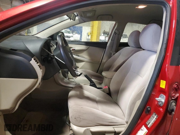2011 Toyota Corolla L with VIN JTDBU4EE3B9125842, listed as a Copart auction lot 52858335 with 134,422 mi miles and Salvage Title. Bid and sale history available at carsss.com. Image 7.