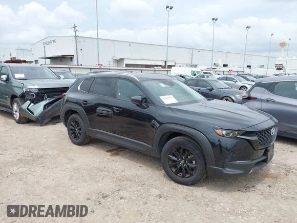 2025 Mazda CX-50 S Preferred z VIN 7MMVABBM7SN341657, wystawiony jako IAAI lot #42148357 z przebiegiem 2 861 mil mil oraz . Historia ofert i sprzedaży dostępna na DreamBid. Obrazek 1.