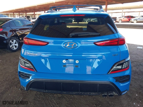 2022 Hyundai Kona N Line with VIN KM8K33A36NU824980, listed as a IAAI auction lot 41814053 with 1 mi miles. Bid and sale history available at carsss.com. Image 16.