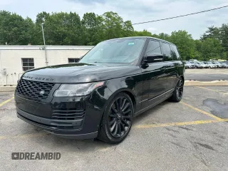 2018 Land Rover Range Rover z VIN SALGS2RE3JA398344, wystawiony jako Copart lot #60275805 z przebiegiem 138 485 mil mil oraz Czysty tytuł • Clean title. Historia ofert i sprzedaży dostępna na DreamBid. Obrazek 1.