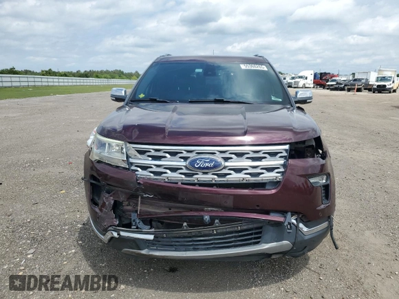 2018 Ford Explorer Limited with VIN 1FM5K7F85JGC69752, listed as a Copart auction lot 55360265 with 92,877 mi miles and Salvage title. Bid and sale history available at DreamBid. Image 5.