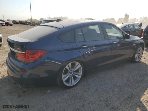 2011 BMW 5 Series Gran Turismo 550i xDrive with VIN WBASP4C53BC341880, listed as a Copart auction lot 75680994 with 124,070 mi miles and Clean Title. Bid and sale history available at carsss.com. Image 3.