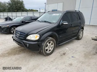 2002 Mercedes-Benz M-Class with VIN 4JGAB54EX2A293058, listed as a Copart auction lot 87798015 with 106,588 mi miles and Non Repairable. Bid and sale history available at carsss.com. Image 1.