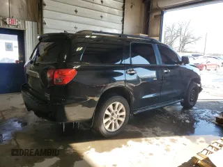 2016 Toyota Sequoia Platinum with VIN 5TDDW5G17GS129498, listed as a Copart auction lot 89099455 with 0 mi miles and Salvage Title. Bid and sale history available at carsss.com. Image 3.