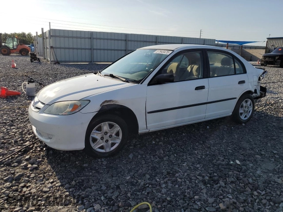 2005 Honda Civic VP z VIN 1HGES16335L019818, wystawiony jako Copart lot #57943475 z przebiegiem 151 689 mil mil oraz Szkoda całkowita • Salvage title. Historia ofert i sprzedaży dostępna na DreamBid. Obrazek 1.