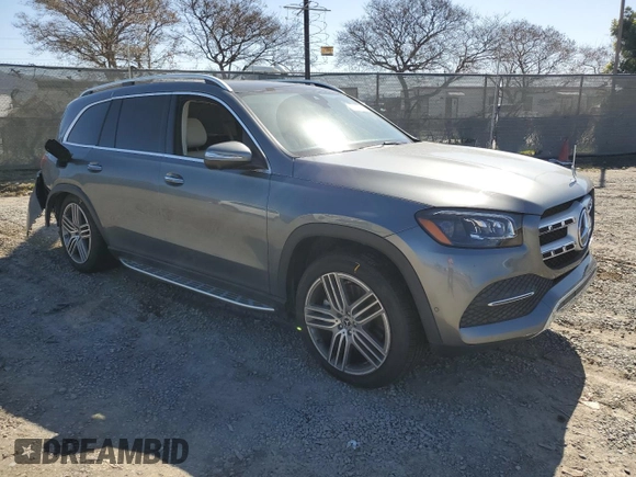 2021 Mercedes-Benz GLS with VIN 4JGFF5KE5MA432268, listed as a Copart auction lot 49516835 with 35,624 mi miles and Salvage Title. Bid and sale history available at carsss.com. Image 4.