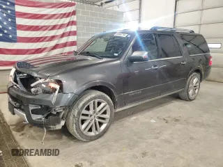 2017 Ford Expedition EL Platinum with VIN 1FMJK1MT5HEA20893, listed as a Copart auction lot 80645714 with 158,608 mi miles and Salvage Title. Bid and sale history available at carsss.com. Image 1.