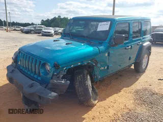 2020 Jeep Wrangler Unlimited Sport с VIN 1C4HJXDG4LW331133, выставлен на аукционе IAAI как лот 42154246 с пробегом 87 668 миль миль и . История ставок и продаж доступна на DreamBid. Изображение 2.