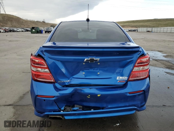 2019 Chevrolet Sonic LT z VIN 1G1JD5SB3K4148300, wystawiony jako Copart lot #52169025 z przebiegiem 59 689 mil mil oraz Szkoda całkowita • Salvage title. Historia ofert i sprzedaży dostępna na DreamBid. Obrazek 6.