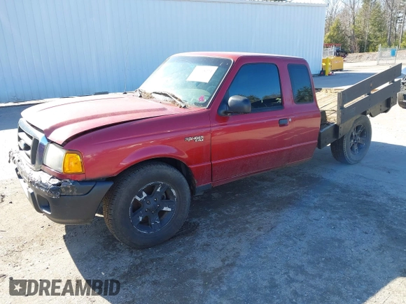 2004 Ford Ranger XL Fleet with VIN 1FTYR15E94PB34344, listed as a IAAI auction lot 41998271 with 302,528 mi miles. Bid and sale history available at carsss.com. Image 2.