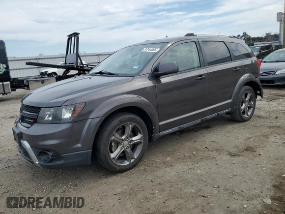 2015 Dodge Journey Crossroad with VIN 3C4PDCGB2FT641223, listed as a Copart auction lot 51144065 with 155,423 mi miles and Salvage Title. Bid and sale history available at DreamBid. Image 1.