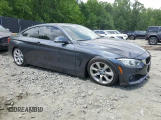 2015 BMW 4 Series 435i xDrive z VIN WBA3R5C56FK372962, wystawiony jako Copart lot #56378055 z przebiegiem 146 065 mil mil oraz Szkoda całkowita • Salvage title. Historia ofert i sprzedaży dostępna na DreamBid. Obrazek 4.