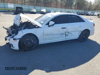 2018 Audi A4 Premium Plus z VIN WAUENAF44JA129472, wystawiony jako Copart lot #50470795 z przebiegiem Nie podano mil oraz Szkoda całkowita • Salvage title. Historia ofert i sprzedaży dostępna na DreamBid. Obrazek 1.