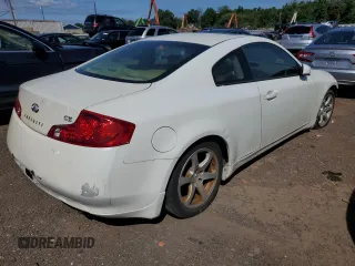 2005 Infiniti G35 Coupe with VIN JNKCV54E15M420463, listed as a Copart auction lot 67860024 with 0 mi miles and Salvage Title. Bid and sale history available at carsss.com. Image 3.