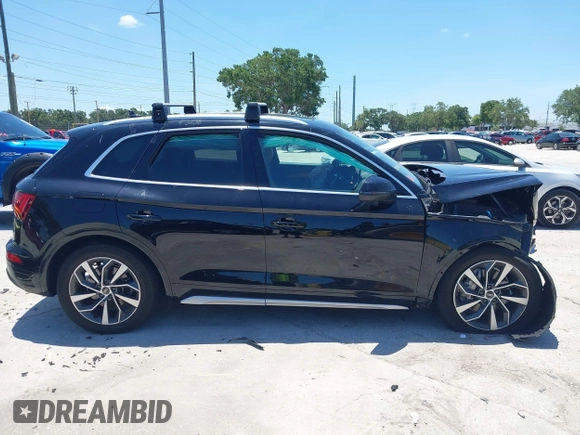 2021 Audi Q5 Premium with VIN WA1AAAFY8M2102459, listed as a IAAI auction lot 42585014 with Not provided miles and . Bid and sale history available at DreamBid. Image 14.