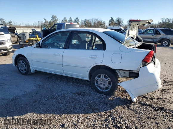 2002 Honda Civic LX with VIN 2HGES15572H586397, listed as a Copart auction lot 87985645 with 237,916 mi miles and Salvage Title. Bid and sale history available at DreamBid. Image 2.