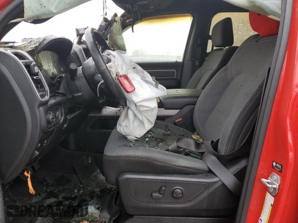 2022 Ram 1500 Big Horn with VIN 1C6SRFMT5NN303332, listed as a Copart auction lot 81687224 with Not provided miles and Salvage title. Bid and sale history available at DreamBid. Image 7.