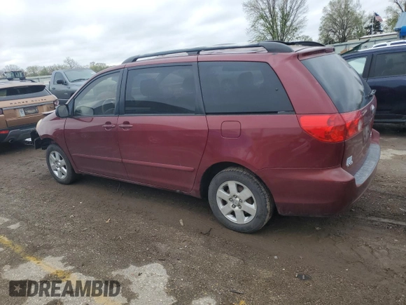 2006 Toyota Sienna CE with VIN 5TDZA23C66S551416, listed as a Copart auction lot 52034795 with 180,177 mi miles and Salvage Title. Bid and sale history available at DreamBid. Image 2.
