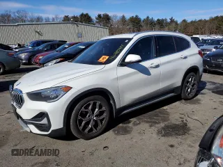 2020 BMW X1 xDrive28i with VIN WBXJG9C01L5P56897, listed as a Copart auction lot 46285115 with 57,258 mi miles and Salvage Title. Bid and sale history available at carsss.com. Image 1.
