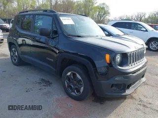 2017 Jeep Renegade Sport with VIN ZACCJAAHXHPG09784, listed as a IAAI auction lot 41891869 with 92,798 mi miles and . Bid and sale history available at DreamBid. Image 1.