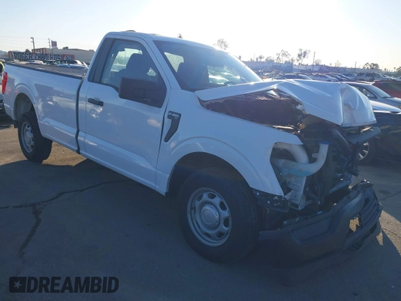 2023 Ford F-150 XL with VIN 1FTMF1C50PKF47393, listed as a IAAI auction lot 41337590 with 43,708 mi miles and . Bid and sale history available at carsss.com. Image 1.