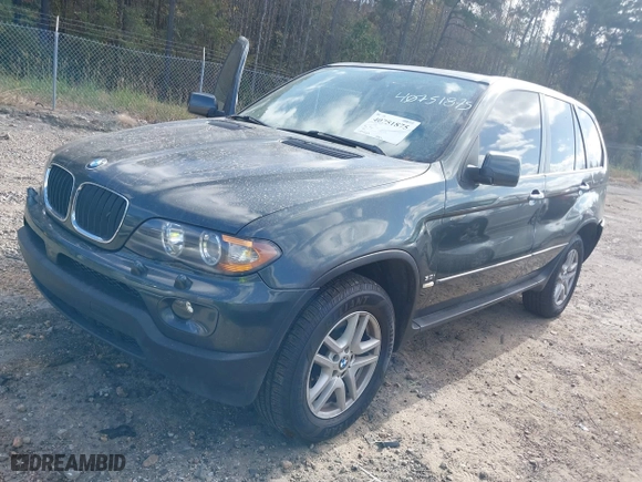 2006 BMW X5 3.0i with VIN 5UXFA135X6LY28213, listed as a IAAI auction lot 40751875 with 89,527 mi miles. Bid and sale history available at carsss.com. Image 2.