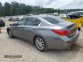 2015 Infiniti Q50 with VIN JN1BV7APXFM342123, listed as a Copart auction lot 58761595 with 88,260 mi miles and Salvage title. Bid and sale history available at DreamBid. Image 2.