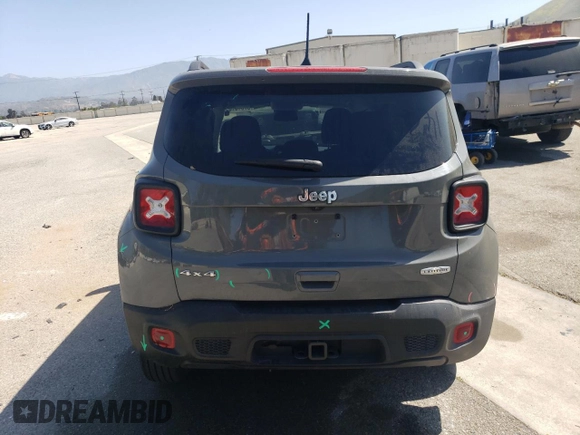 2021 Jeep Renegade Latitude with VIN ZACNJDBB5MPN15842, listed as a Copart auction lot 57616105 with 43,553 mi miles and Salvage title. Bid and sale history available at DreamBid. Image 6.