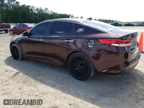 2018 Kia Optima LX with VIN 5XXGT4L35JG237750, listed as a Copart auction lot 52596245 with 89,892 mi miles and Salvage title. Bid and sale history available at DreamBid. Image 2.