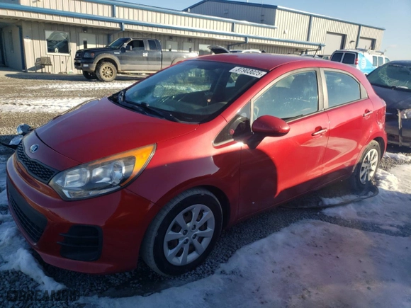 2017 Kia Rio 5-Door LX with VIN KNADM5A35H6006958, listed as a Copart auction lot 87903025 with 104,221 mi miles and Salvage Title. Bid and sale history available at carsss.com. Image 1.