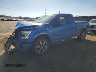 2015 Ford F-150 XLT with VIN 1FTFX1EG0FKE86579, listed as a Copart auction lot 47686495 with 0 mi miles and Salvage Title. Bid and sale history available at carsss.com. Image 1.
