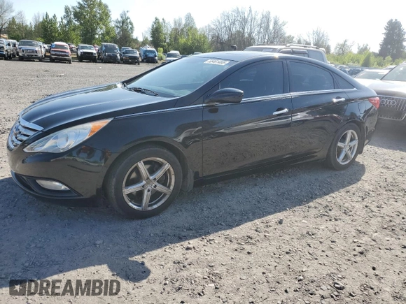 2012 Hyundai Sonata SE with VIN 5NPEC4AB7CH411987, listed as a Copart auction lot 55461465 with 163,438 mi miles and Salvage Title. Bid and sale history available at carsss.com. Image 1.