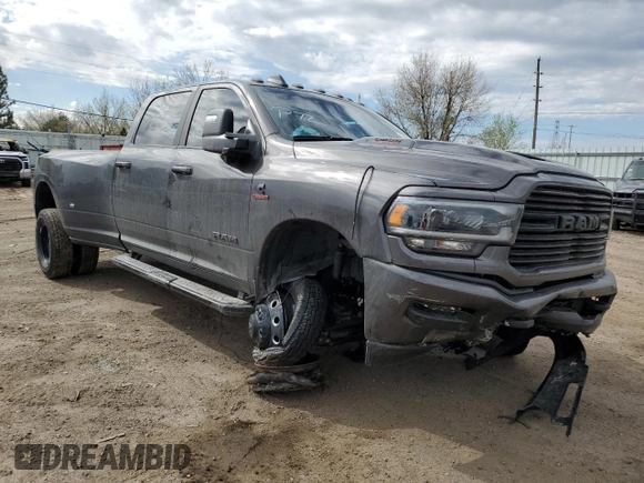 2024 Ram 3500 Laramie with VIN 3C63RRJL3RG150085, listed as a Copart auction lot 51993684 with 2,574 mi miles and Non Repairable. Bid and sale history available at carsss.com. Image 4.